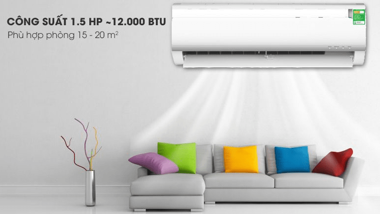 2. Điều hoà Midea 1.5 HP MSAF-13CRN8 có kiểu dáng hiện đại, tinh tế