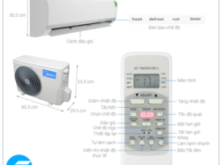 1. Hình ảnh tổng quan điều hoà Midea 2 HP MSAF-18CRN8