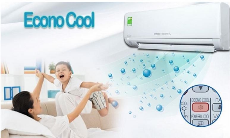 Điều hòa Mitsubishi SRK/SRC09CTR-S5 Heavy 9000BTU 1 chiều 7 Điều hòa Mitsubishi SRK/SRC09CTR-S5 Chế độ Economy tiết kiệm năng lượng