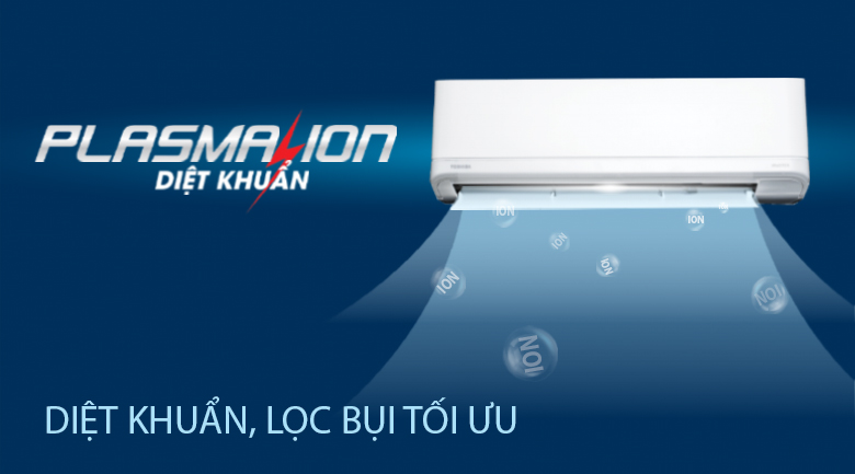 Điều hòa Toshiba RAS-H10C4KCVG-V 9000 BTU 9 Điều hòa Toshiba RAS-H10C4KCVG-V - trang bị công nghệ tinh lọc không khí Plasma Ion