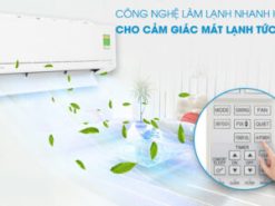 Cảm giác mát lạnh chỉ trong thời gian rất ngắn với Chế độ làm lạnh nhanh Hi Power