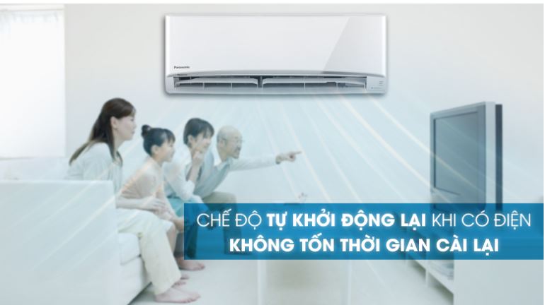7. Máy lạnh 12000BTU Toshiba RAS-H13C3KCVG-V tính năng tự khởi động lại