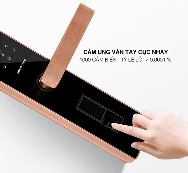 Khoá cửa vân tay Miller F5500 đa dạng các phương thức mở khoá