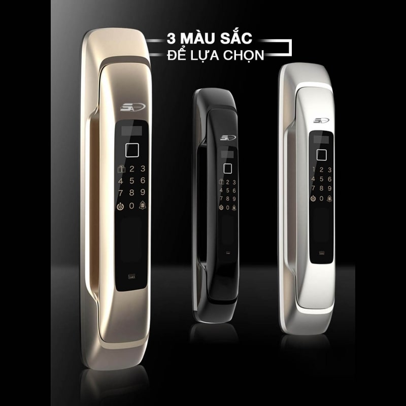 Khoá cửa điện tử 5A SK8000 sở hữu thiết kế hiện đại, sang trọng