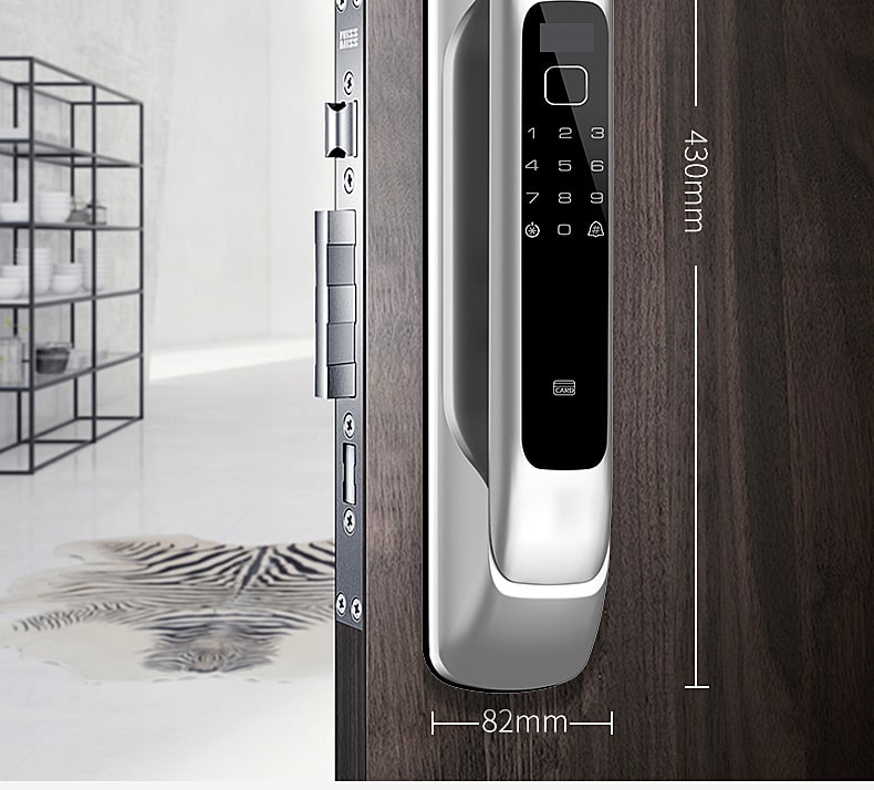 Khoá cửa điện tử 5A SK8000 sở hữu thiết kế hiện đại, sang trọng