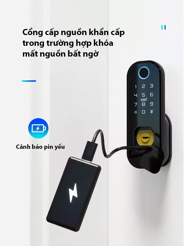 Cấp nguồn điện khẩn cấp khi hết pin