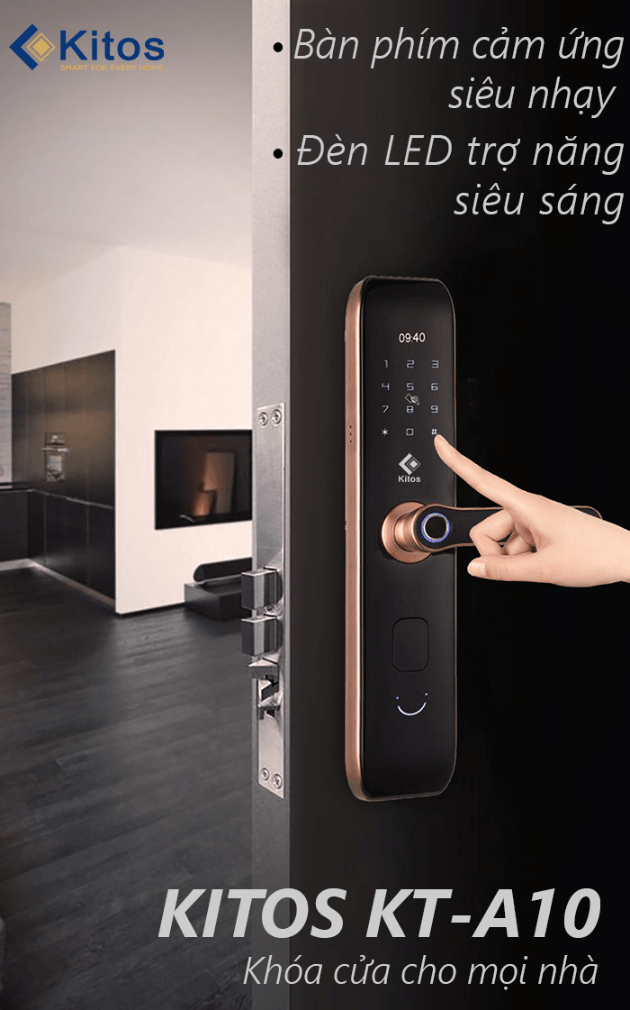 5. Kitos KT-A10 - Khoá điện tử dễ dàng sử dụng, thao tác