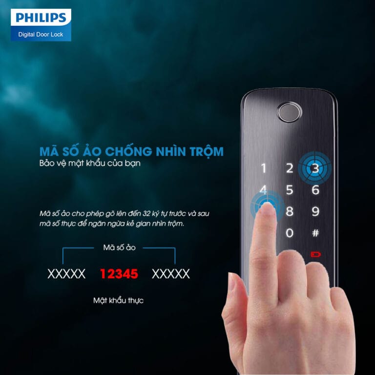 9. Các chức năng nổi bật khác trên khoá điện tử Philips 6100