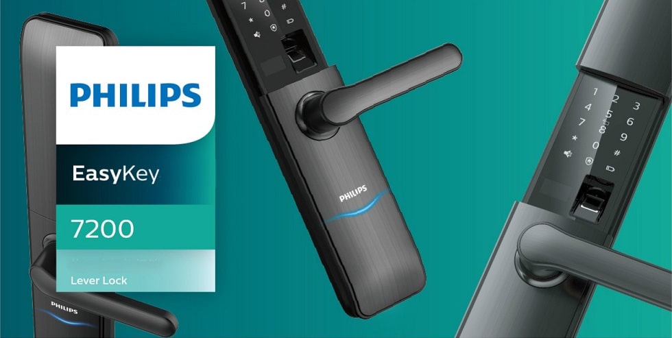 Khoá cửa vân tay Philips EASYKEY 7200 3 1. Khoá cửa vân tay Philips EASYKEY 7200 thiết kế sang trọng, an toàn và bền bỉ