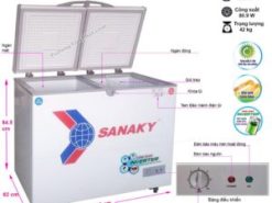 Tủ đông Sanaky VH-2899W3, 220L INVERTER 2 ngăn đông mát T5/2023