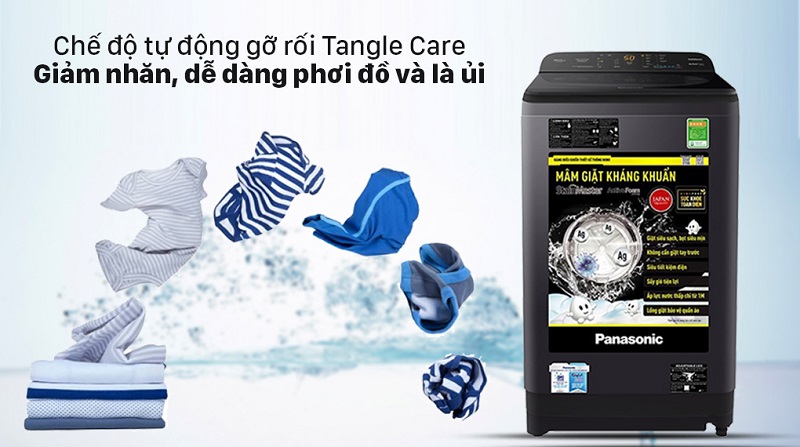 Chống xoắn rối, dễ dàng phơi đồ và là ủi với chế độ tự động gỡ rối Tangle Care