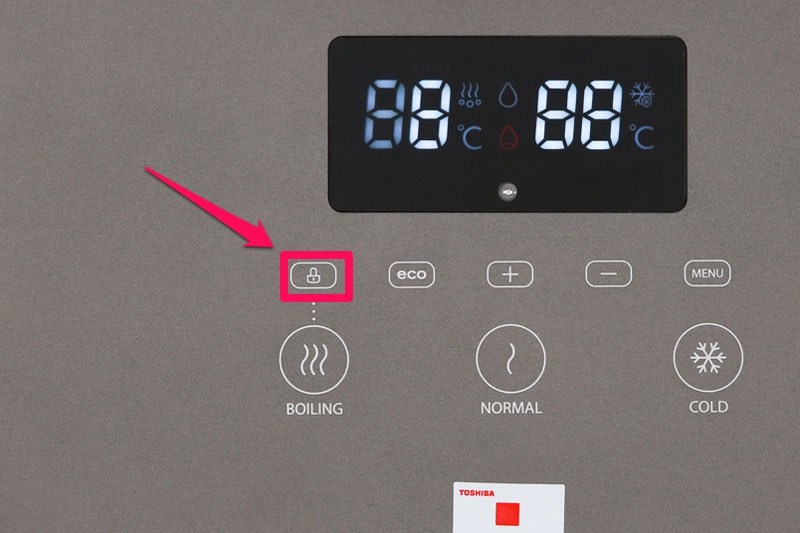 Thiết kế khóa vòi nước nóng - Máy nước nóng lạnh Toshiba RWF-W1830UVBV(T) Thiết kế khóa vòi nước nóng - Máy nước nóng lạnh Toshiba RWF-W1830UVBV(T)