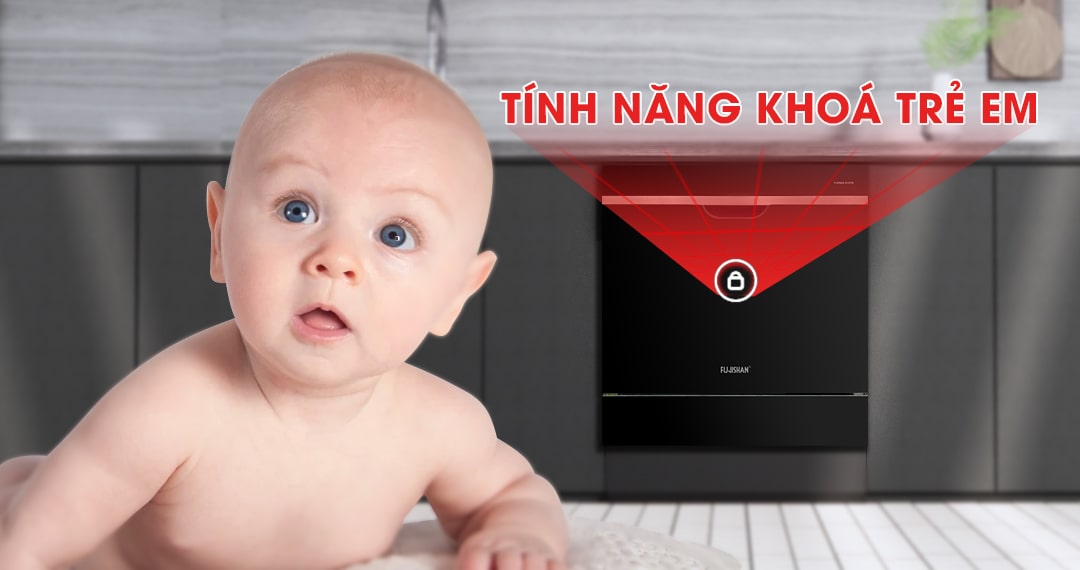 8. Chức năng khóa trẻ em an toàn