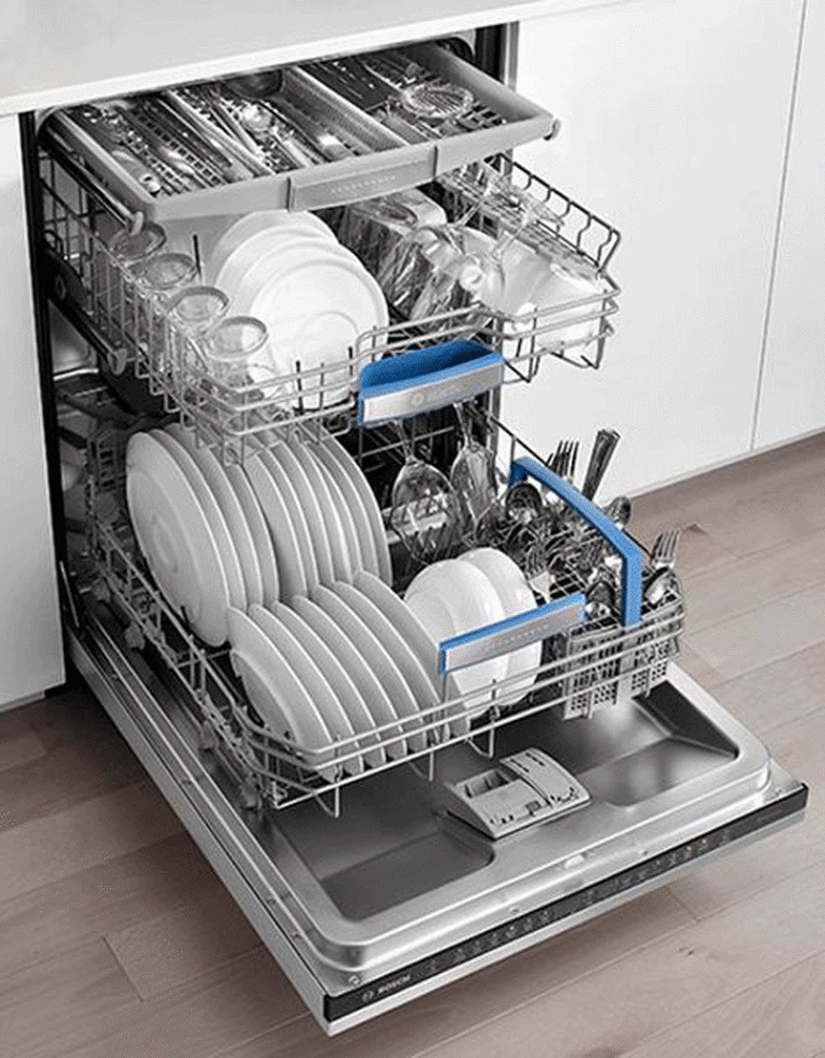 2. Máy rửa bát KAFF KF-W45A1A401J hiện đại cao cấp trang bị với 6 chương trình rửa.