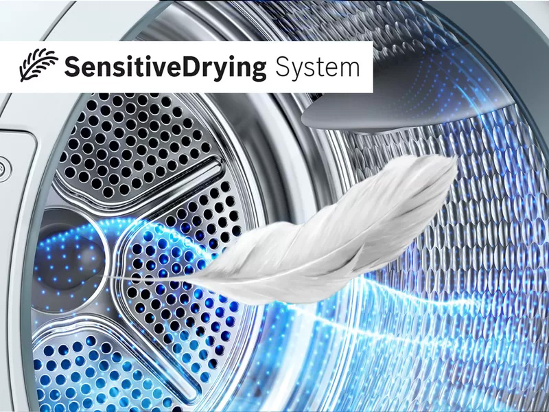 Máy sấy quần áo bơm nhiệt Bosch WTX87M40 7 Máy sấy quần áo Bosch WTX87M40 Sensitive Drying System