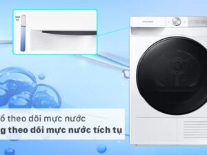 Đồng hồ hiển thị giúp theo dõi lượng nước tích tụ trong máy