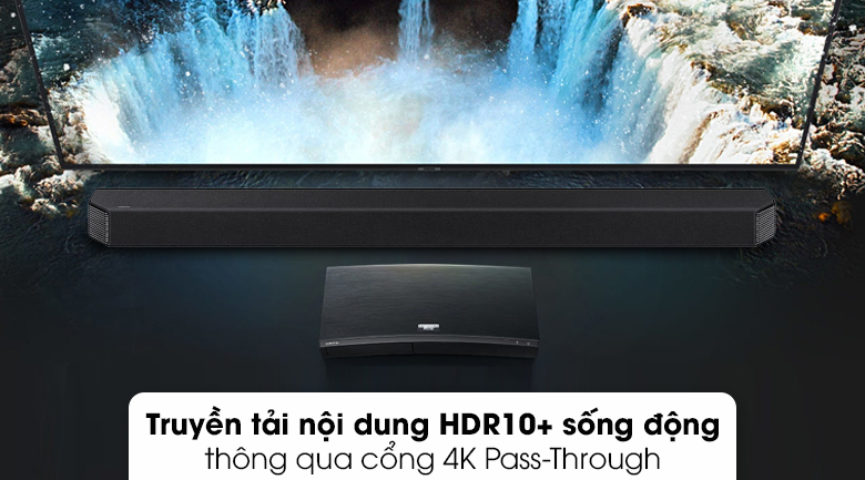 Truyền tải nội dung HDR10  sinh động thông qua cổng 4K Pass-Through