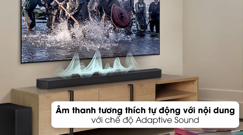 Chế độ Adaptive Sound có thể tương thích với từng nội dung riêng biệt