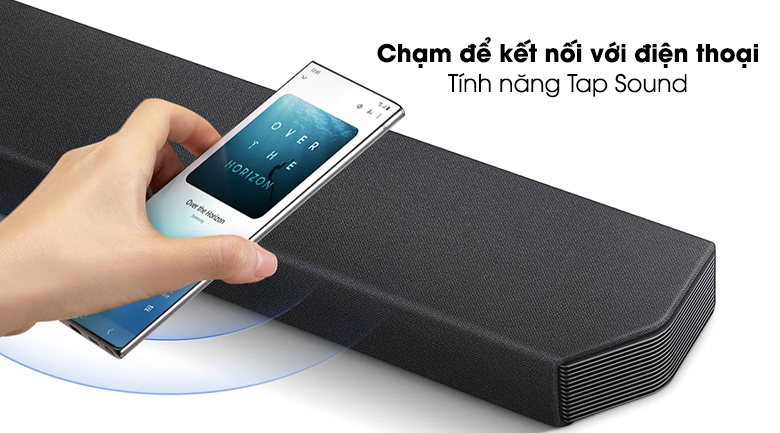 Chỉ cần với 1 chạm để truyền tải bản nhạc từ điện thoại lên loa dễ dàng cùng tính năng Tap Sound