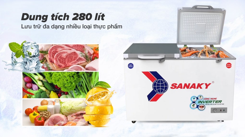 VH-4099W4K phù hợp tích trữ thực phẩm với số lượng vừa 