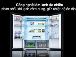 Tủ lạnh Aqua Inverter 660 lít Multi Door AQR-M727XA(GS)U1 - Công nghệ làm lạnh đa chiều
