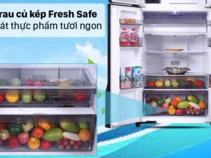 8. Ngăn rau củ kép Fresh Safe rộng rãi, duy trì độ ẩm
