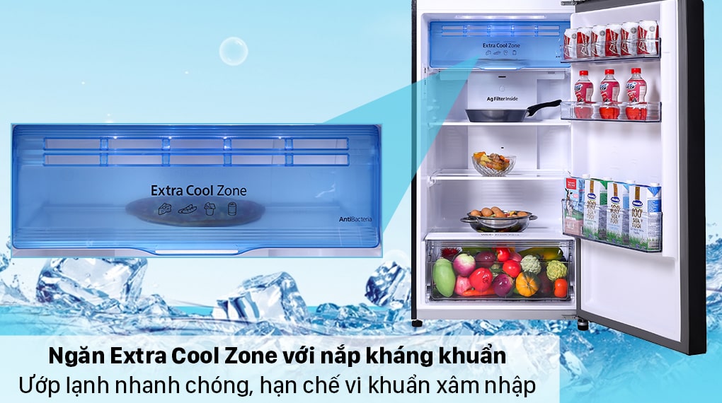 7. Ngăn Extra Cool Zone tiện lợi bảo quản đồ uống