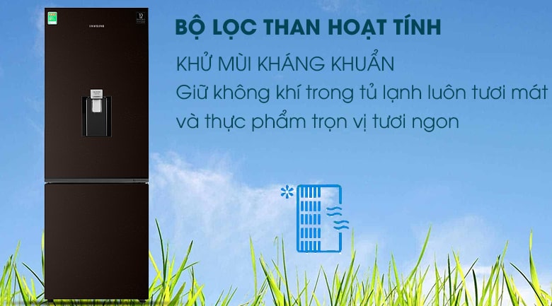 Tủ lạnh Samsung RB30N4170BY/SV có tấm lọc than hoạt tính loại bỏ tốt mùi hôi
