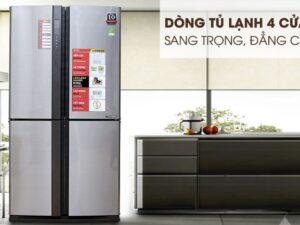 2. Tủ lạnh Sharp SJ-FX630V-ST sở hữu kiểu dáng hiện đại, thẩm mỹ