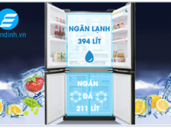 Tủ lạnh Sharp Inverter SJ-FX688VG-BK thích hợp với gia đình có nhiều người