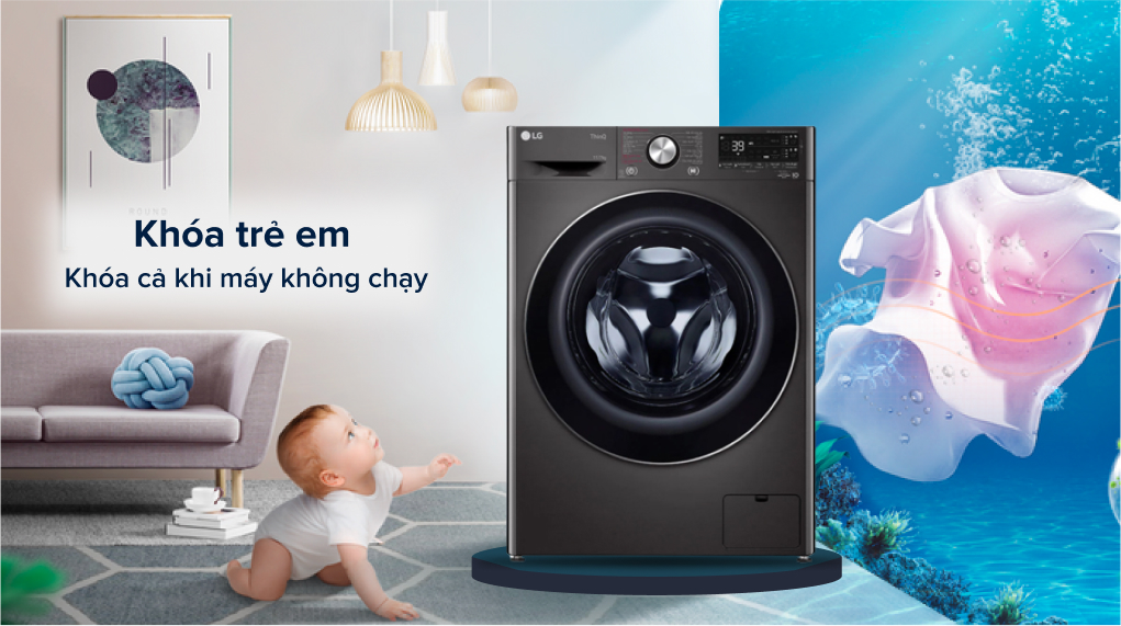 Máy Giặt Sấy LG F2721HVRB Inverter 21 Kg Sấy 12kg Công nghệ & Sức khỏe