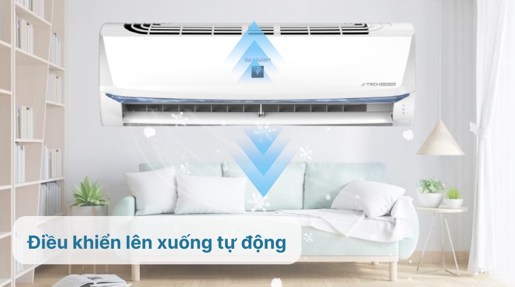 Máy lạnh Sharp Inverter 2 HP AH-XP18BSW - Cơ chế thổi gió 3 1020x570 2