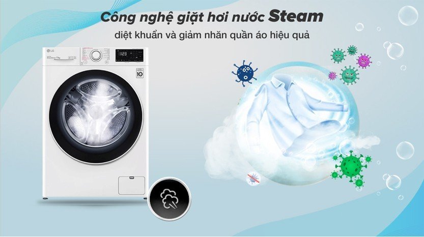 Công nghệ giặt hơi nước Steam với FV1411S4WA