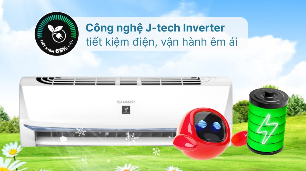 Máy lạnh Sharp Inverter 2 HP AH-XP18BSW - Công nghệ tiết kiệm điện 4 1020x570 2