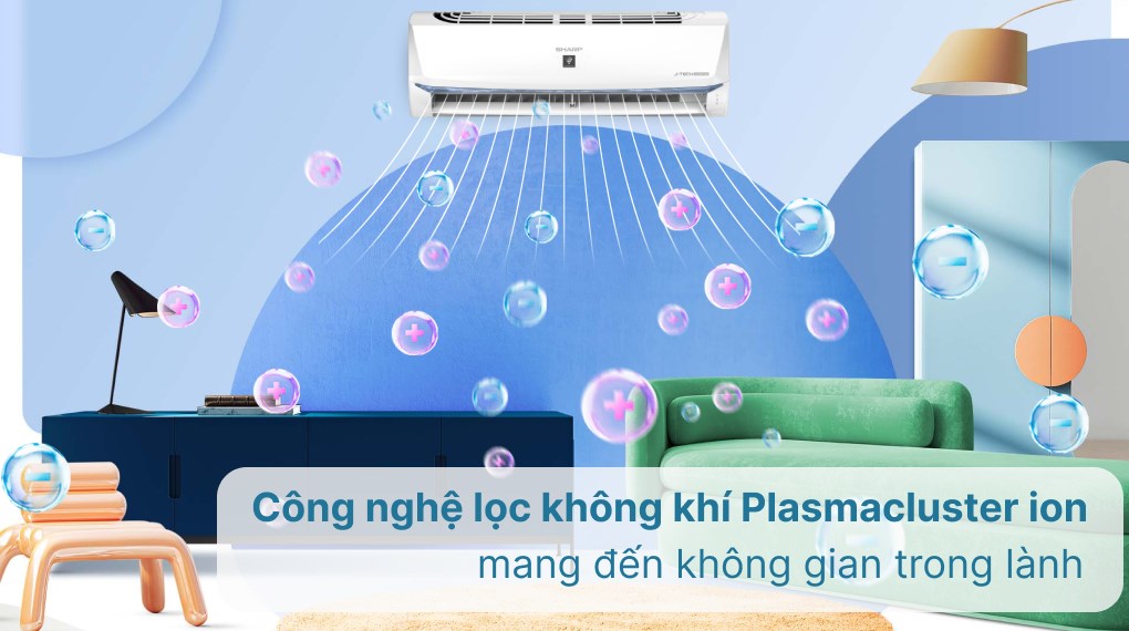 Máy lạnh Sharp Inverter 2 HP AH-XP18BSW - Kháng khuẩn khử mùi 5 1020x570 2