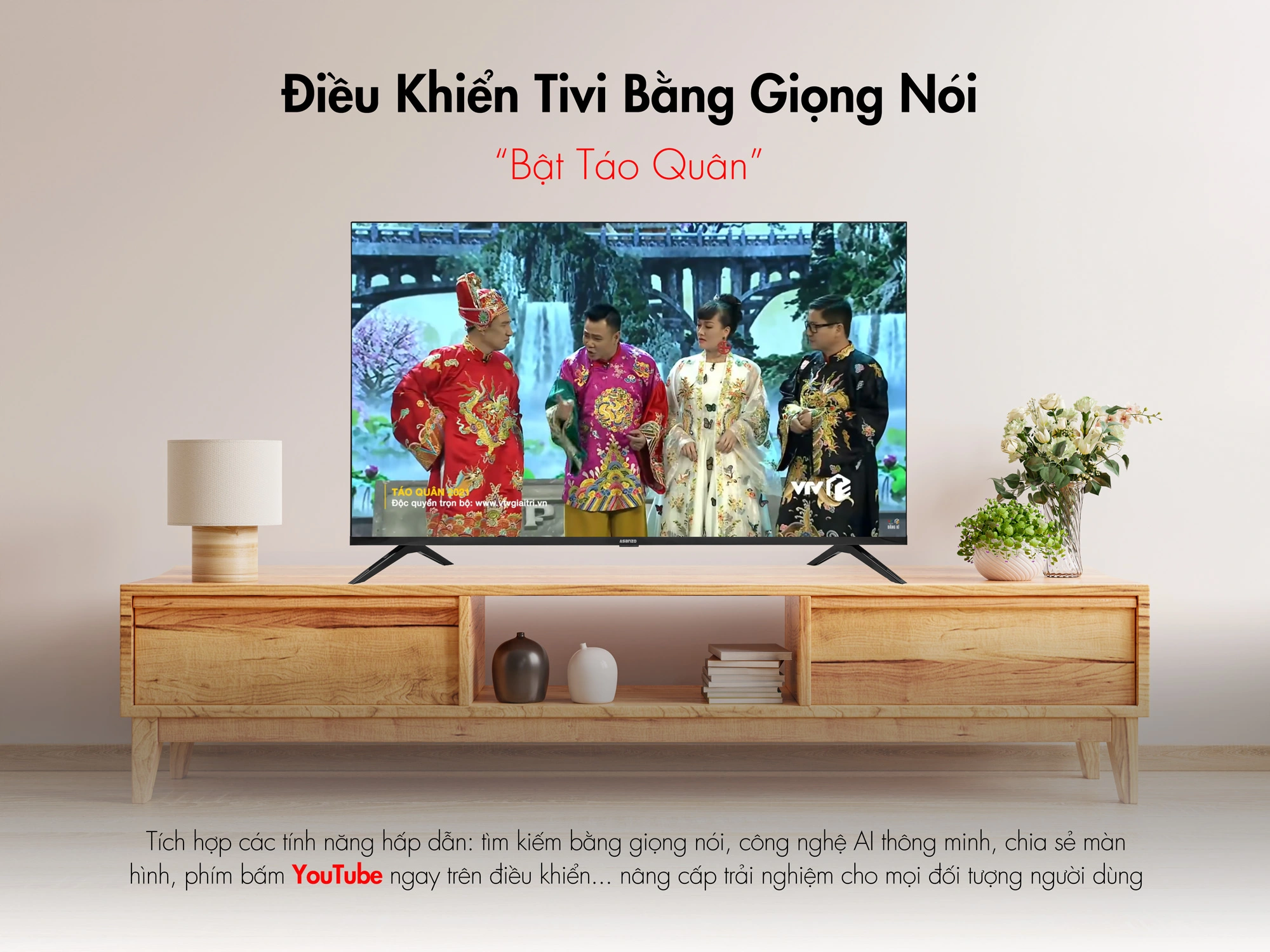 Smart Tivi Asanzo Islim Pro 4K 50 Inch - 50U72 9 5 36