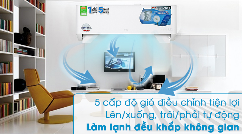 Điều hoà TCL inverter TAC-10CSD/TPG11 9000BTU 1 chiều 9 Điều hòa TCL Inverter 10000 BTU TAC-10CSD/TPG11 - Smart Air Flow