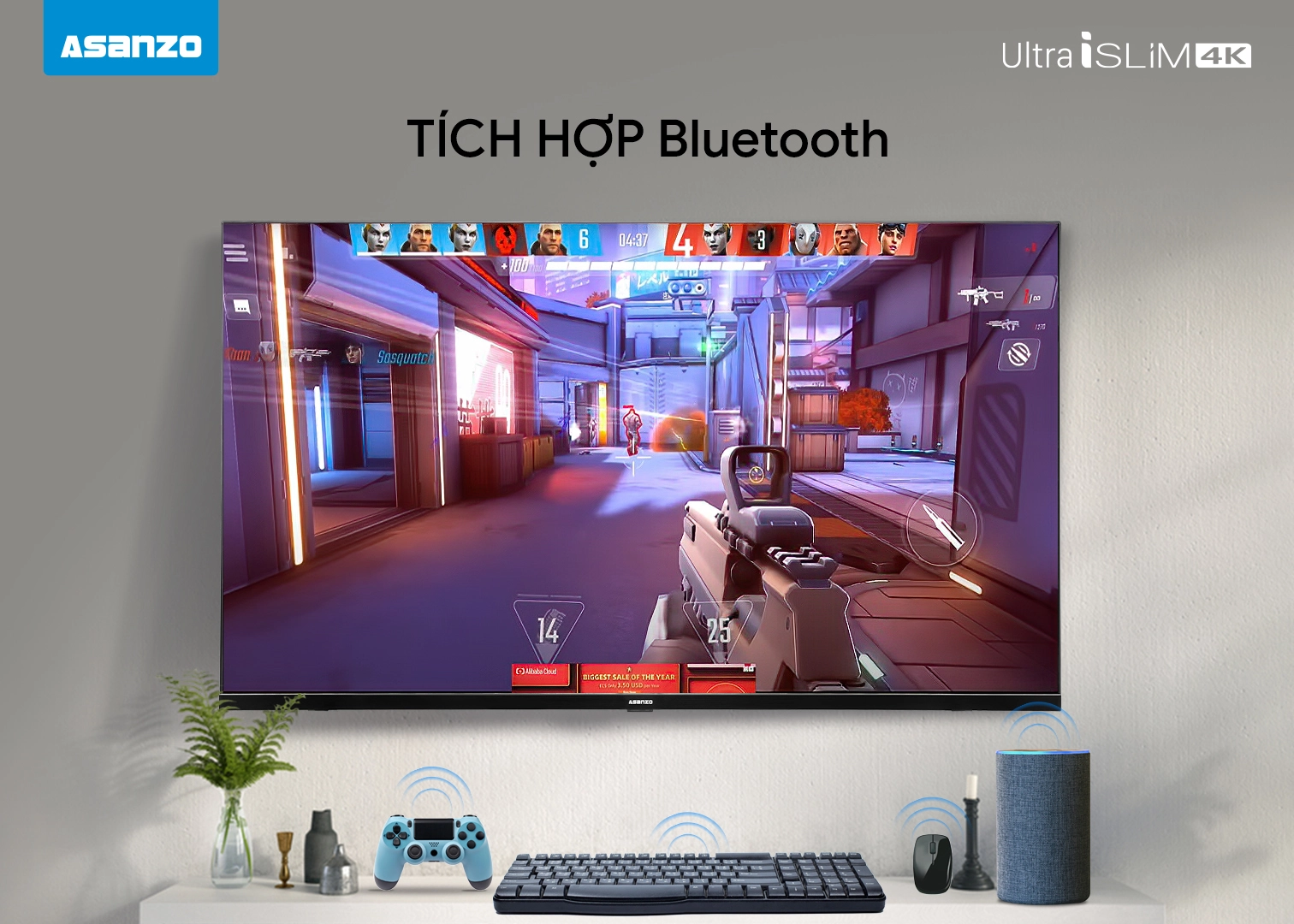 Smart Tivi Asanzo Islim Pro 4K 50 Inch - 50U72 11 6 24