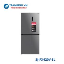 Tủ lạnh Sharp SJ-FX420V-SL | 362L 4 cánh Inverter