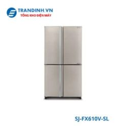 Tủ lạnh Sharp SJ-FX610V-SL | 525L 4 cánh Inverter