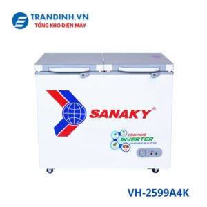Tủ đông Sanaky VH-2599A4K | 208L 1 ngăn 2 cánh inverter