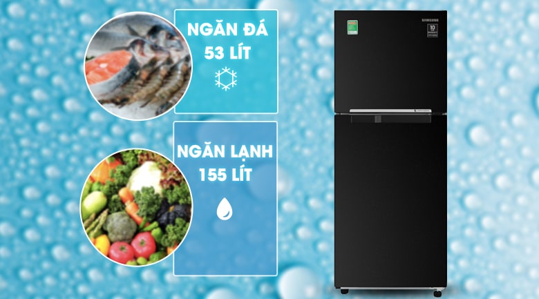 Tủ lạnh Samsung Inverter 208 lít RT20HAR8DBU/SV 10 Tủ lạnh Samsung RT20HAR8DBU/SV phù hợp với hộ gia đình có từ 2 - 3 thành viên sử dụng
