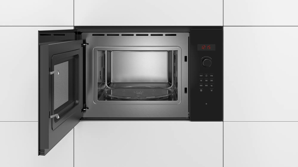 Lò vi sóng âm tủ Bosch BFL553MB0B 25 lít 6 Khoang lò được làm bằng thép không gỉ bền bỉ theo tháng năm