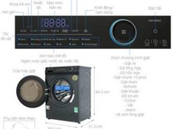 Máy giặt Aqua Inverter 9 kg AQD- D902G BK