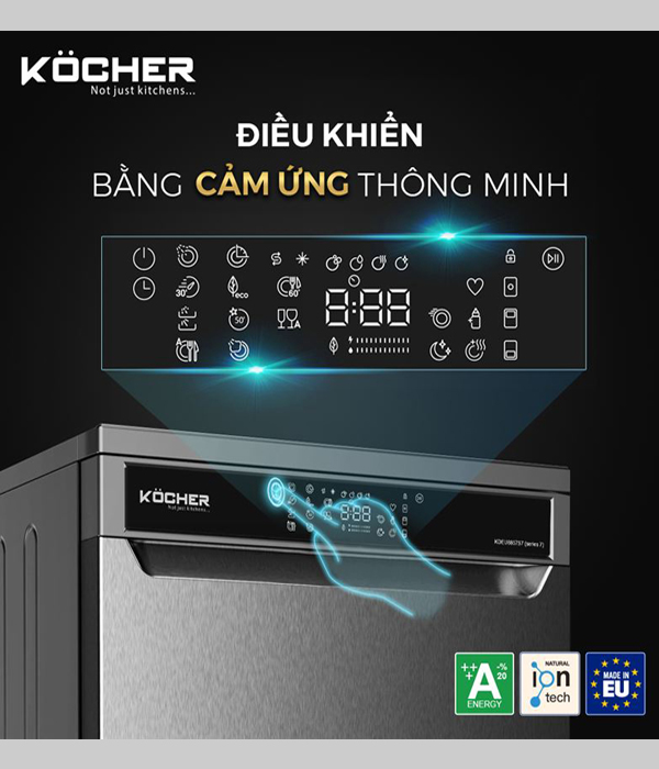 5. Trang bị bảng điều khiên cảm ứng thông minh