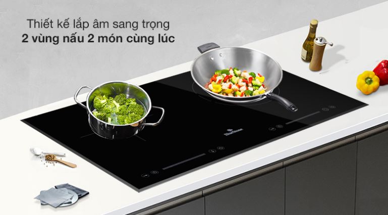 1. Bếp điện từ Bluestone ICB-6911 có kiểu dáng hiện đại, đơn giản, mỏng