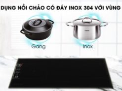 4. Khi sử dụng, người dùng cần chọn nồi nấu, chảo thích hợp để nấu ăn tốt hơn