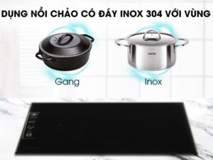 4. Khi sử dụng, người dùng cần chọn nồi nấu, chảo thích hợp để nấu ăn tốt hơn