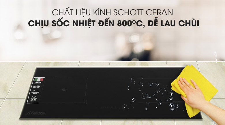 Bếp điện từ Sunhouse Mama MMB9986 6 2. Bếp điện từ Sunhouse Mama MMB9986 sử dụng mặt kính cao cấp