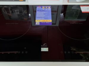 1. Bếp từ Bauer BE368SD gồm 2 vùng nấu linh hoạt với tổng công suất 4600W với chức năng nấu siêu nhanh